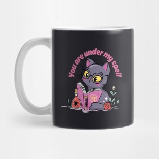 Witch Cat with spell book Mug